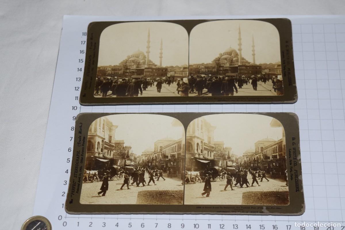 Fotograf&iacute;a antigua: Lote 2 im&aacute;genes variadas / H. C. WHITE Co. - The PERFEC STEREOGRAPH - Principios 1900 - &iexcl;Mira fotos!