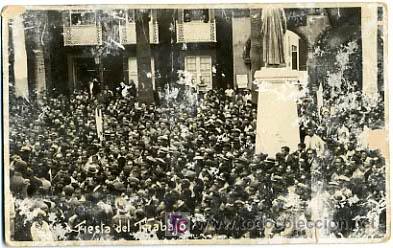 Photographie ancienne: FOTO J. HERRERA, NO SE DONDE ES, FIESTA DEL TRABAJO , ANTIGUA , ORIGINAL , P13641