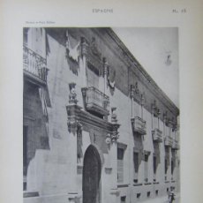 Fotografía antigua: PALACIO DE LA CALLE ZAMORA (SALAMANCA) - VINCENT, BREAL ET CIE. PARIS - 1928