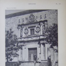 Fotografía antigua: PUERTA DEL COLEGIO DEL ARZOBISPO (SALAMANCA) - VINCENT, BREAL ET CIE. PARIS - 1928