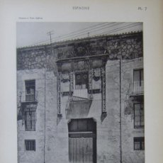 Fotografía antigua: CASA DE LOS MALDONADO DE MORILLO (SALAMANCA) - VINCENT, BREAL ET CIE. PARIS - 1928