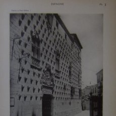 Fotografía antigua: CASA DE LAS CONCHAS (SALAMANCA) - VINCENT, BREAL ET CIE. PARIS - 1928