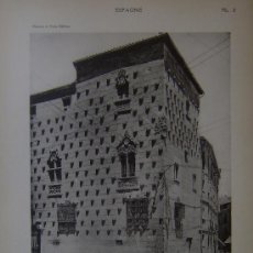 Fotografía antigua: CASA DE LAS CONCHAS (SALAMANCA) - VINCENT, BREAL ET CIE. PARIS - 1928