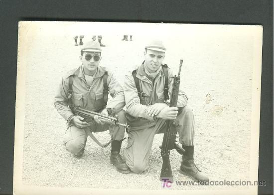 Fotografia antica: FOTOGRAFIA EN BLANCO Y NEGRO MILITAR. SOLDADOS EJERCITO DE TIERRA