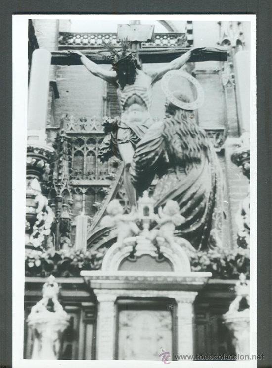 Alte Fotografie: SEMANA SANTA DE SEVILLA. FOTOGRAFIA EN BLANCO Y NEGRO ANTIGUA.  CRISTO DE LA BUENA MUERTE