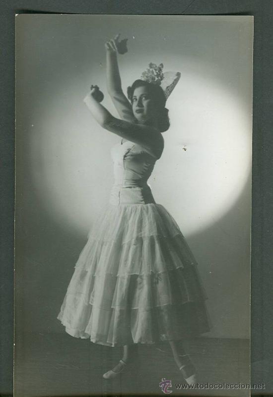 Photographie ancienne: FOTOGRAFIA EN BLANCO Y NEGRO ANTIGUA. BAILAORA.