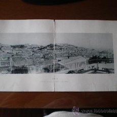 Fotografía antigua: LISBOA - PANORAMA DE PRACA DE S. PEDRO DE ALCANTARA - FOTOTIPIA DE HAUSER Y MENET
