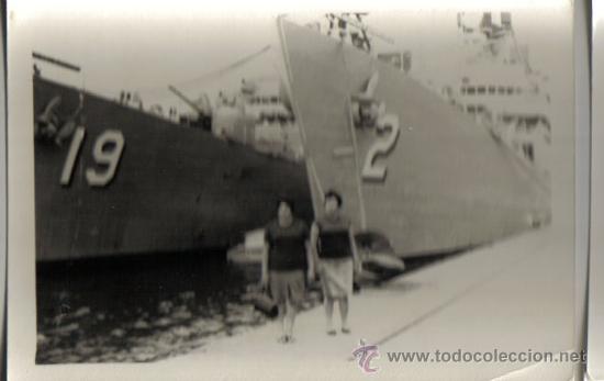 Fotograf&iacute;a antigua: FOTOGRAFIA PUERTO DE LAS PALMAS.O TENERIFE- BARCOS DE GUERRA