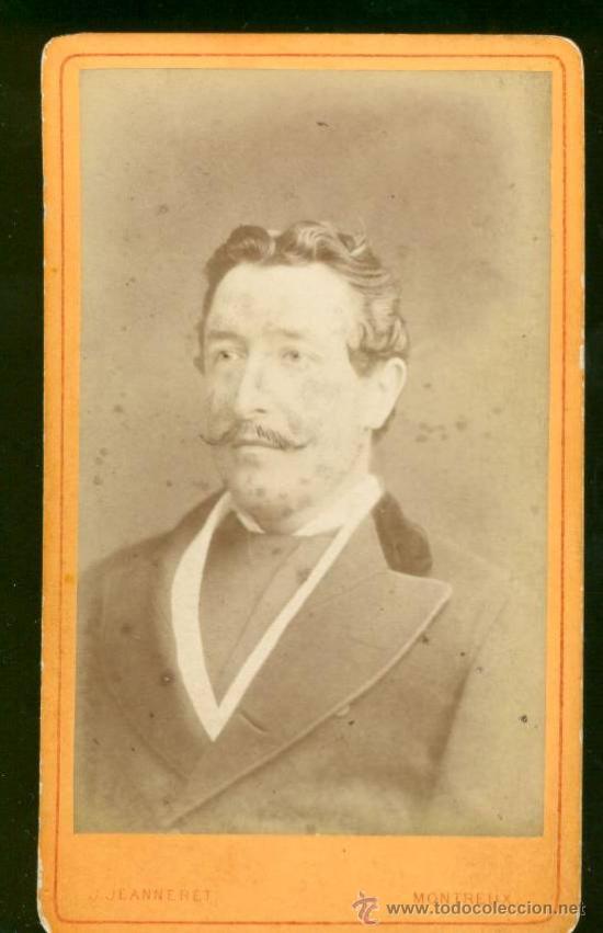 Photographie ancienne: FOTOGRAFIA  FORMATO CDV  RETRATO DE UN SE&Ntilde;OR . SIGLO XIX