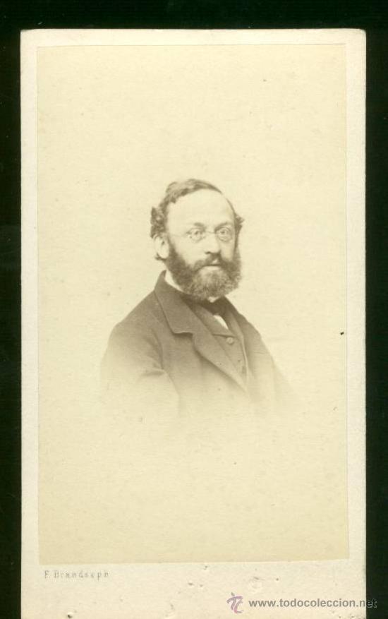 Photographie ancienne: FOTOGRAFIA  FORMATO CDV  RETRATO DE UN SE&Ntilde;OR . SIGLO XIX