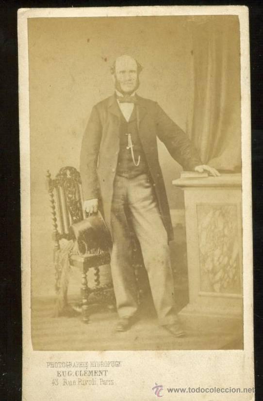 Antique Photography: FOTOGRAFIA  FORMATO CDV  RETRATO DE UN SE&Ntilde;OR . SIGLO XIX