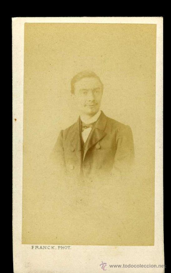 Photographie ancienne: FOTOGRAFIA  FORMATO CDV  RETRATO DE un se&ntilde;or  . SIGLO XIX