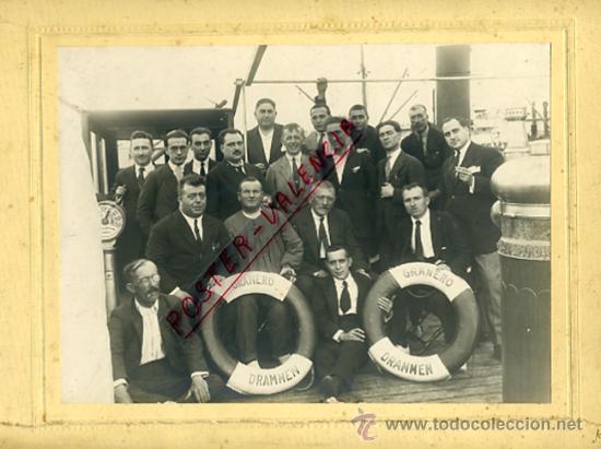 Alte Fotografie: FOTO FOTOGRAFIA, BARCO, GRANERO DRAMMEN, EN EL GRAO PUERTO DE VALENCIA, FOTO E. VIZCAINO, ORIGINAL