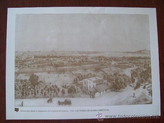 Fotografia antica: MONTEVIDEO, DESDE EL CAMPANARIO DE  LA IGLESIA DEL REDUCTO. 1884
