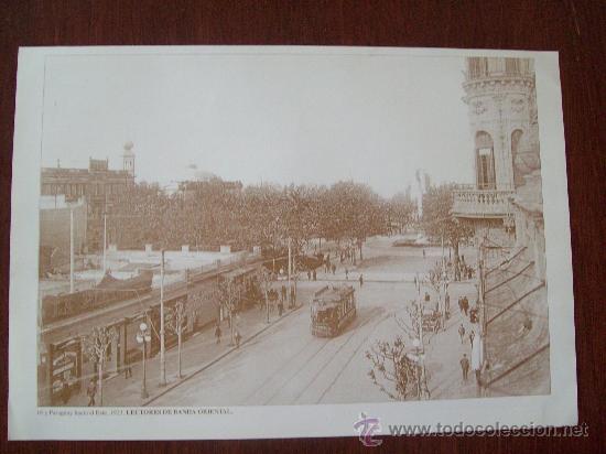 Fotografia antiga: TRANVIA ELECTRICO. Tramways &eacute;lectriques. Electric trams. MONTEVIDEO  1923