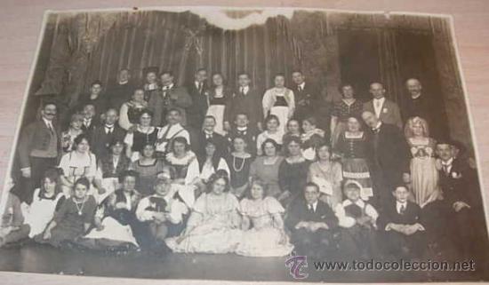 Fotograf&iacute;a antigua: FOTOGRAFIA ANTIGUA DE PERSONAJES OBRA DE TEATRO.  17 X 11