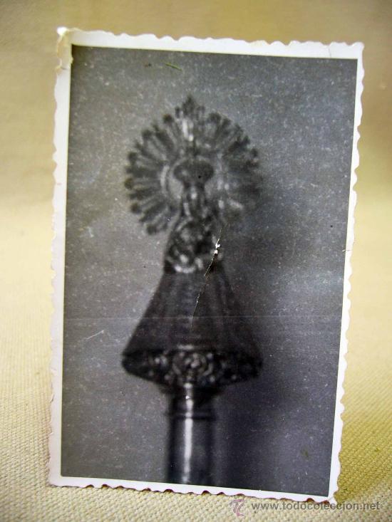 Fotograf&iacute;a antigua: FOTOGRAFIA, FOTO , TROQUELADA, 6 X 9 CM, VIRGEN DEL PILAR
