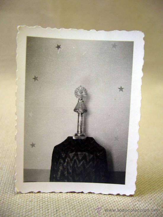 Fotograf&iacute;a antigua: FOTOGRAFIA, FOTO , TROQUELADA, 6 X 5 CM, VIRGEN DEL PILAR
