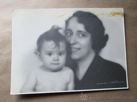 Fotograf&iacute;a antigua: MADRE CON SU BEB&Eacute;. M&egrave;re avec son b&eacute;b&eacute;. MOTHER WITH HER BABY