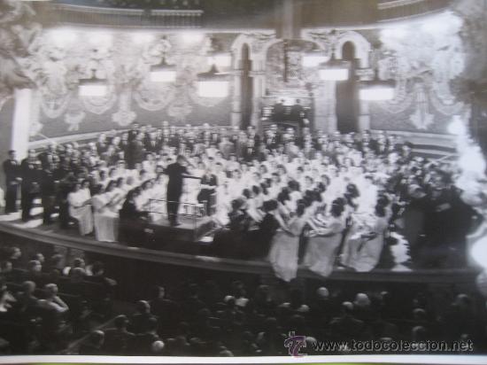 Fotograf&iacute;a antigua: Barcelona. Palau de la Musica. Diciembre 1946. Foto Branguli. 23 x 16 cms.