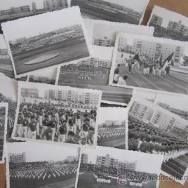20 FOTOGRAFÍAS - INAUGURACIÓN DEL ESTADIO VALLEHERMOSO 1961 (MADRID). JUEGOS ESCOLARES DE JUVENTUDES