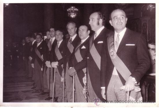 Fotograf&iacute;a antigua: ZARAGOZ - ACTOS RELIGIOSOS - AUTORIDADES - A&Ntilde;OS 70