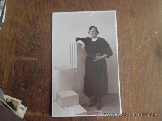 Antique Photography: Antigua fotografia postal mujer posando a&ntilde;os 30 Z-178