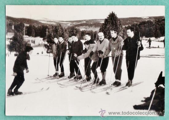 Antique Photography: fotografia - ++ &iquest;la reconoce ? ++ - vacaciones en la nieve - sin + datos - a&ntilde;os 60