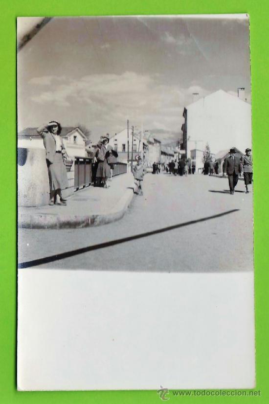 Antique Photography: fotografia ++ - &iquest; la reconoce ? ++ - pueblo rural con puente (?) - sin + datos - a&ntilde;os 40 / 50 -