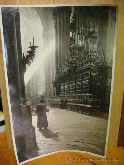 Alte Fotografie: fotografiade la catedral de la seo de zaragoza - entrada al coro - 43 x 29 cnt&ordm; a&ntilde;os 50