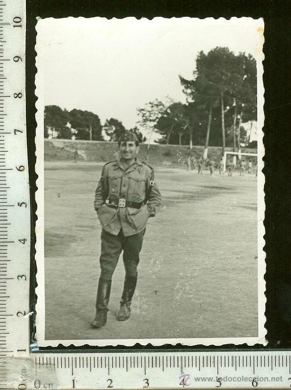 Photographie ancienne: FOTOGRAFIA MILITAR , TENIENTE DE INFANTERIA CON CORREAGE