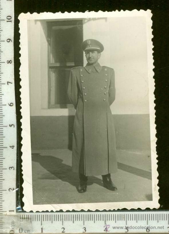 Fotografia antica: FOTOGRAFIA MILITAR, CAPITAN CON ABRIGO