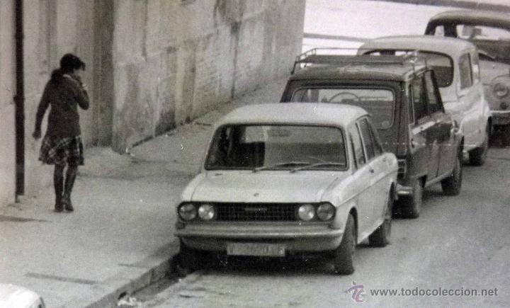 Fotograf&iacute;a antigua: FOTOGRAFIA ANTIGUA, COCHES, SEAT 600, CITROEN, CALLE DE VALENCIA,1960s