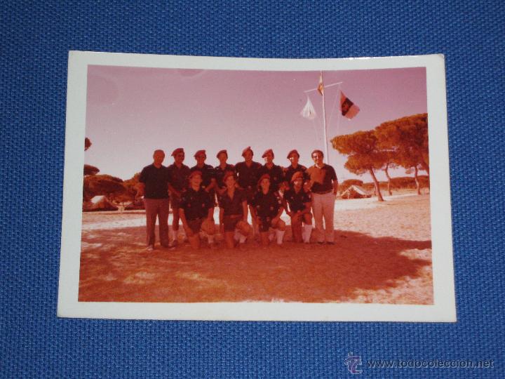Fotografia antiga: ANTIGUA FOTOGRAFIA DE UN CAMPAMENTO DE LA OJE O FALANGE