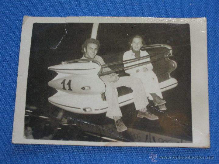Fotografia antiga: ANTIGUA FOTO TIPO MINUTERO DE FERIA - PAREJA EN EL LATIGO