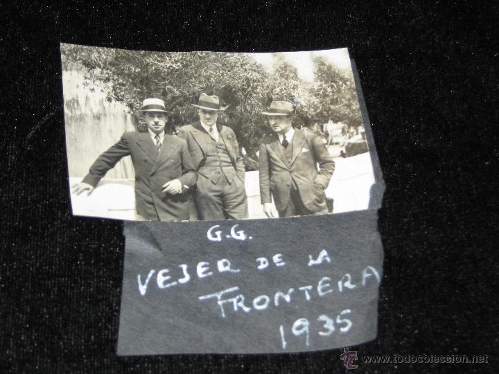 Photographie ancienne: FOTOGRAFIA GRUPO AMIGOS VEJER DE LA FRONTERA - 1935 - 8X6 CMS