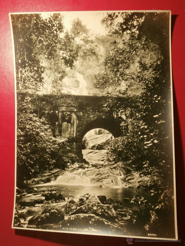 Photographie ancienne: ANTIGUA GRAN FOTOGRAF&Iacute;A - BRASIL - 109 - Alto Daboa Vista garganta -- 22 X 16 CM. -