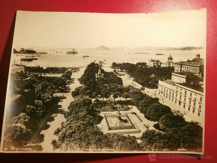 Fotografia antiga: ANTIGUA GRAN FOTOGRAF&Iacute;A - BRASIL - 121 - RIO DE JANEIRO - Praca 15 de Novembro - 22 X 16 CM. -