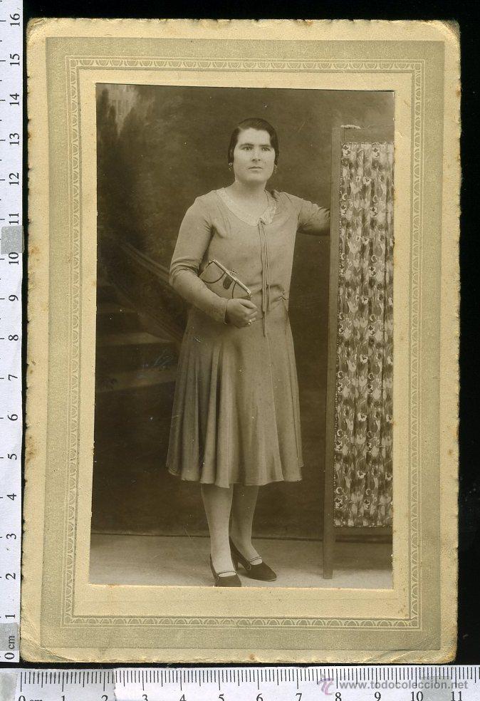 Fotograf&iacute;a antigua: ANTIGUA FOTOGRAFIA DE UNA SE&Ntilde;ORA , FORMATO CARTON TARJETA POSTAL