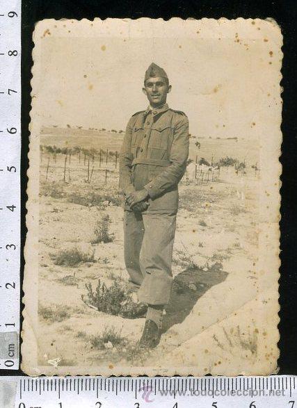 Photographie ancienne: FOTOGRAFIA MILITAR. SOLDADO DE INFANERIA CON GORRILLO