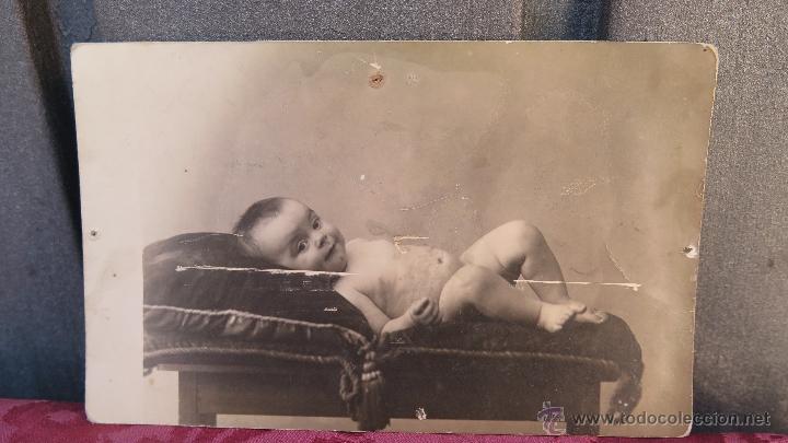 Photographie ancienne: ANTIGUA FOTOGRAFIA DE NI&Ntilde;O DESNUDO