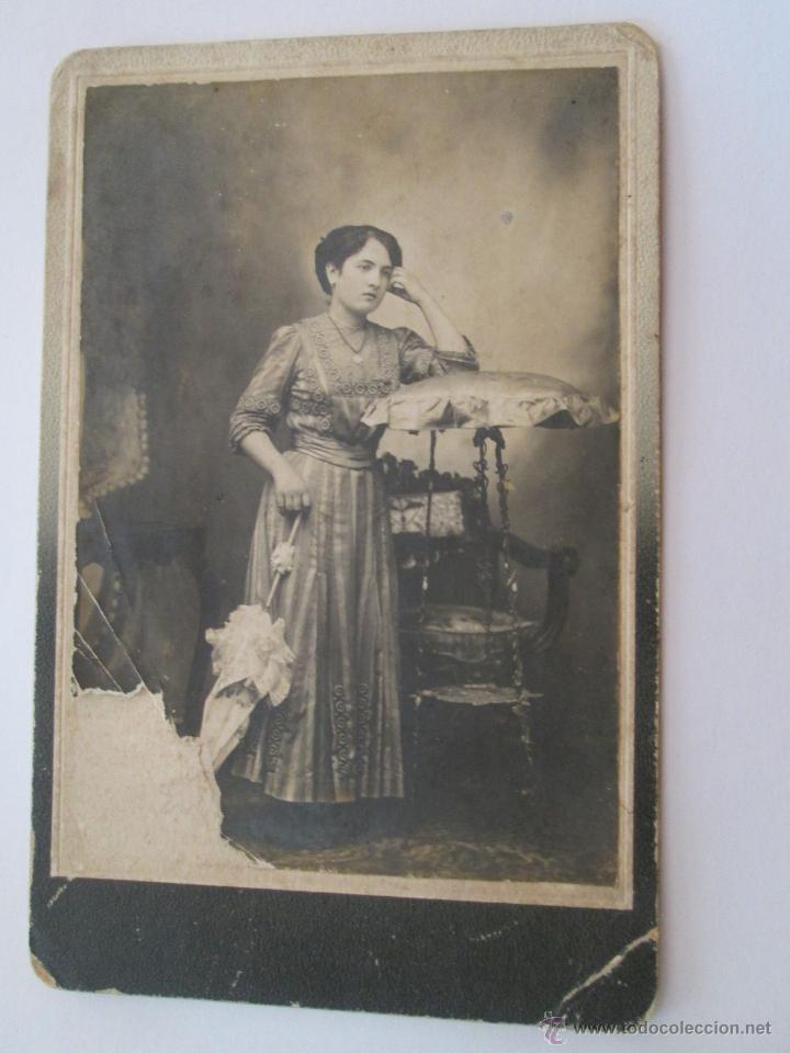 Alte Fotografie: JOVEN MUJER, YOUNG WOMAN, JEUNE FEMME - BASELLI MONTEVIDEO