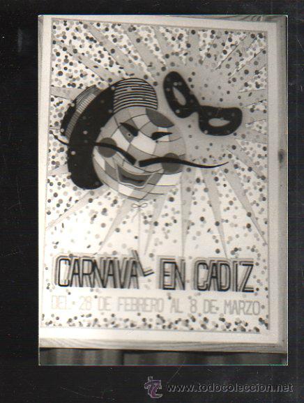 Fotograf&iacute;a antigua: FOTOGRAFIA DE CARTEL CANDIDATO A CARTEL CARNAVAL DE CADIZ 1981. FOTO JUMAN. 13 X 18CM.