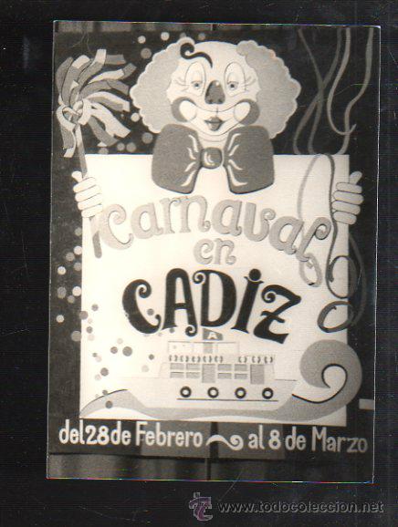 Fotograf&iacute;a antigua: FOTOGRAFIA DE CARTEL CANDIDATO A CARTEL CARNAVAL DE CADIZ 1981. FOTO JUMAN. 13 X 18CM.
