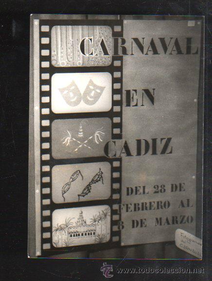 Fotograf&iacute;a antigua: FOTOGRAFIA DE CARTEL CANDIDATO A CARTEL CARNAVAL DE CADIZ 1981. FOTO JUMAN. 13 X 18CM.
