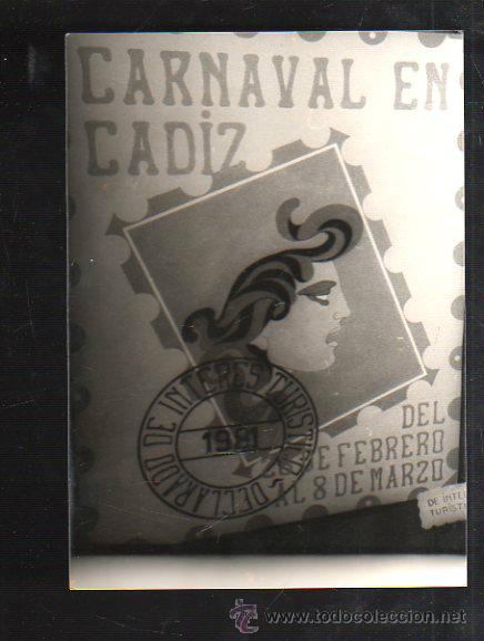 Fotograf&iacute;a antigua: FOTOGRAFIA DE CARTEL CANDIDATO A CARTEL CARNAVAL DE CADIZ 1981. FOTO JUMAN. 13 X 18CM.