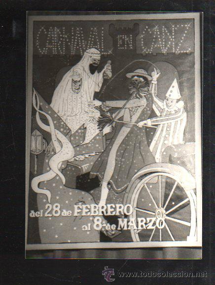 Fotograf&iacute;a antigua: FOTOGRAFIA DE CARTEL CANDIDATO A CARTEL CARNAVAL DE CADIZ 1981. FOTO JUMAN. 13 X 18CM.