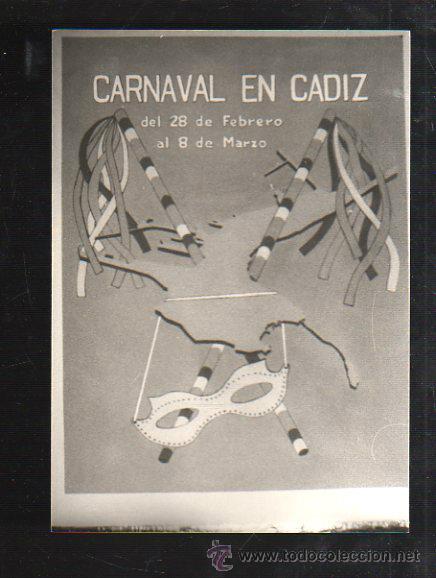 Fotograf&iacute;a antigua: FOTOGRAFIA DE CARTEL CANDIDATO A CARTEL CARNAVAL DE CADIZ 1981. FOTO JUMAN. 13 X 18CM.