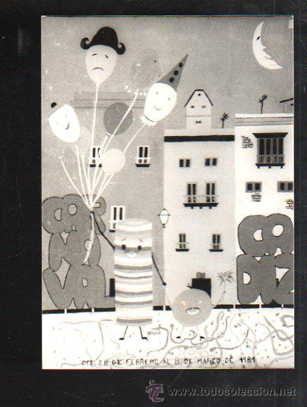 Fotograf&iacute;a antigua: FOTOGRAFIA DE CARTEL CANDIDATO A CARTEL CARNAVAL DE CADIZ 1981. FOTO JUMAN. 13 X 18CM.