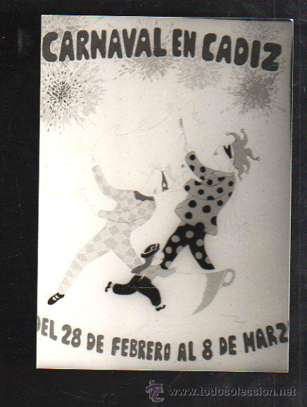 Fotograf&iacute;a antigua: FOTOGRAFIA DE CARTEL CANDIDATO A CARTEL CARNAVAL DE CADIZ 1981. FOTO JUMAN. 13 X 18CM.